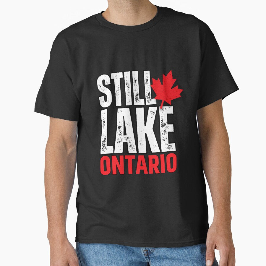 Still Lake Ontario Canadian Maple Leaf by LeSoniPapaPrint
