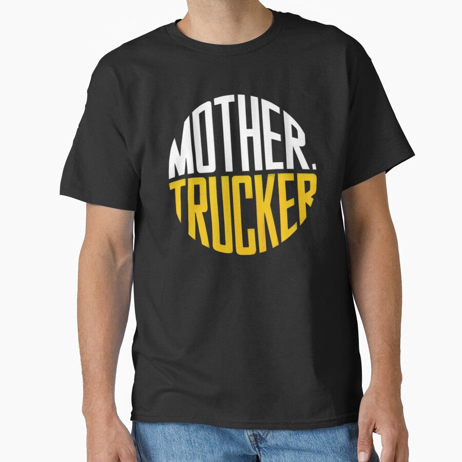 Mother Trucker Funny Lady Trucker by Anniko Art Studio