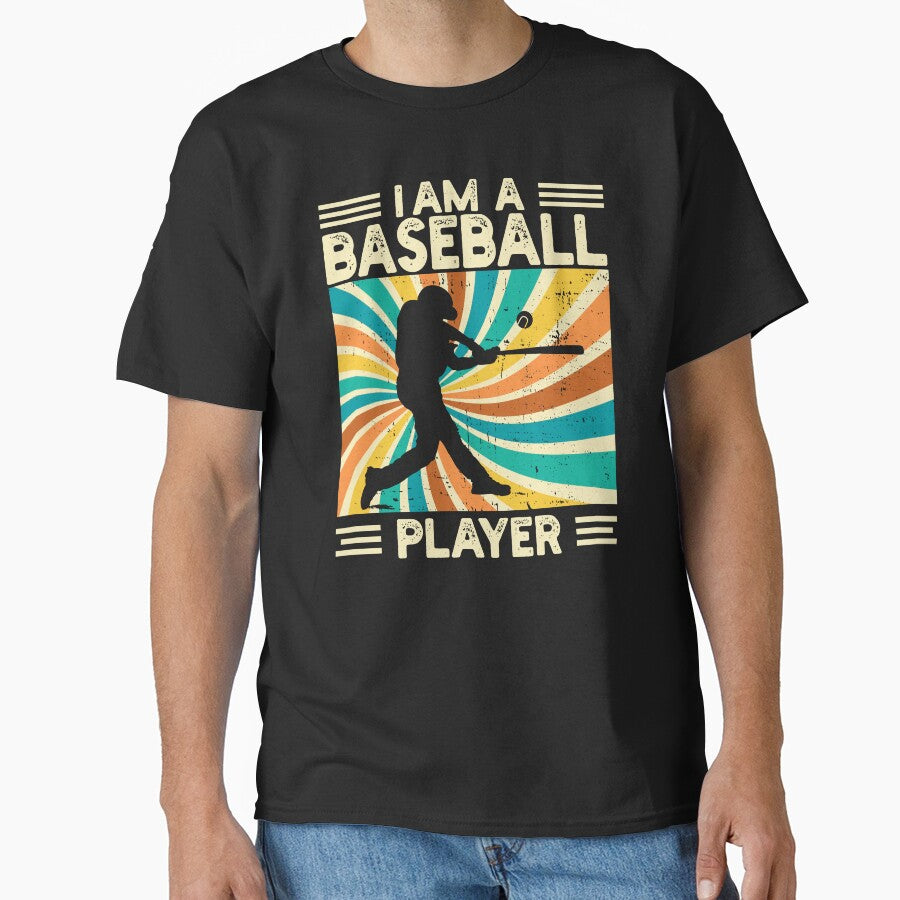 Vintage Baseball - I Am a Baseball Player by patriotwardrobe