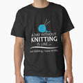 Knitting Gifts For Knitters - A Day Without Knitting Funny Gag Gift Ideas For Knitter  Yarn Lovers by KatheWanda