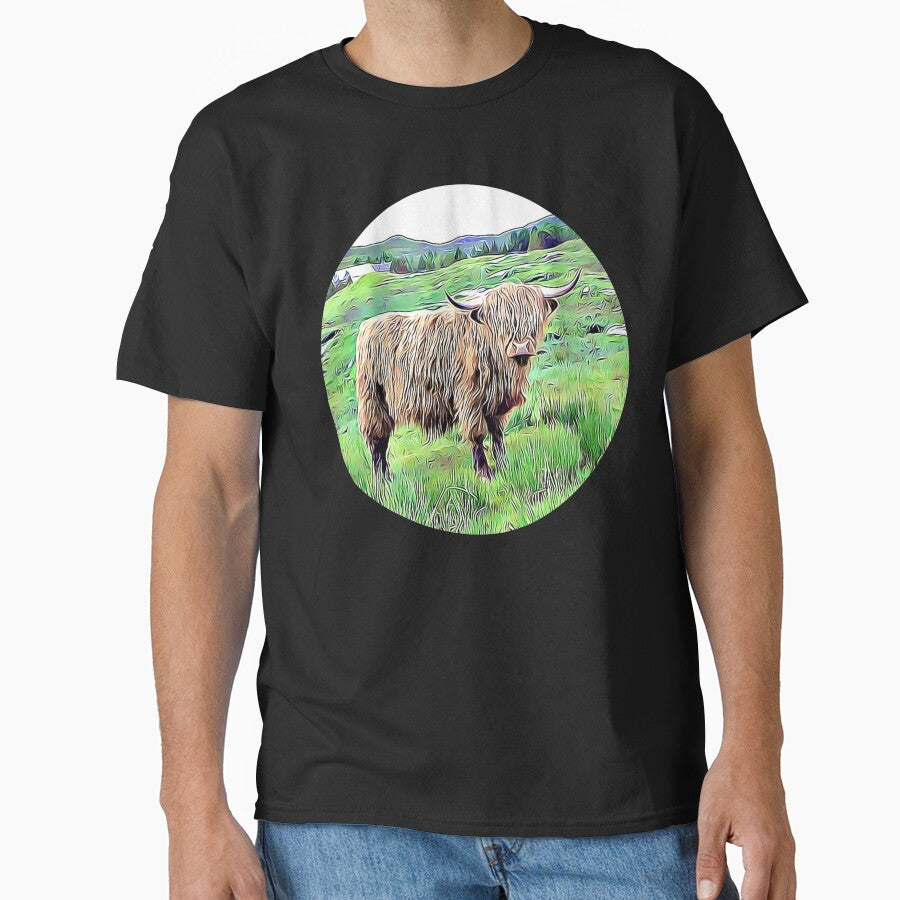 Highland Cow Portrait by RevolutionInPaint