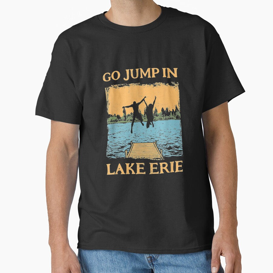 Lake Erie Lake Life Go Jump In A Lake Swimming Vintage Swim by aguilaro