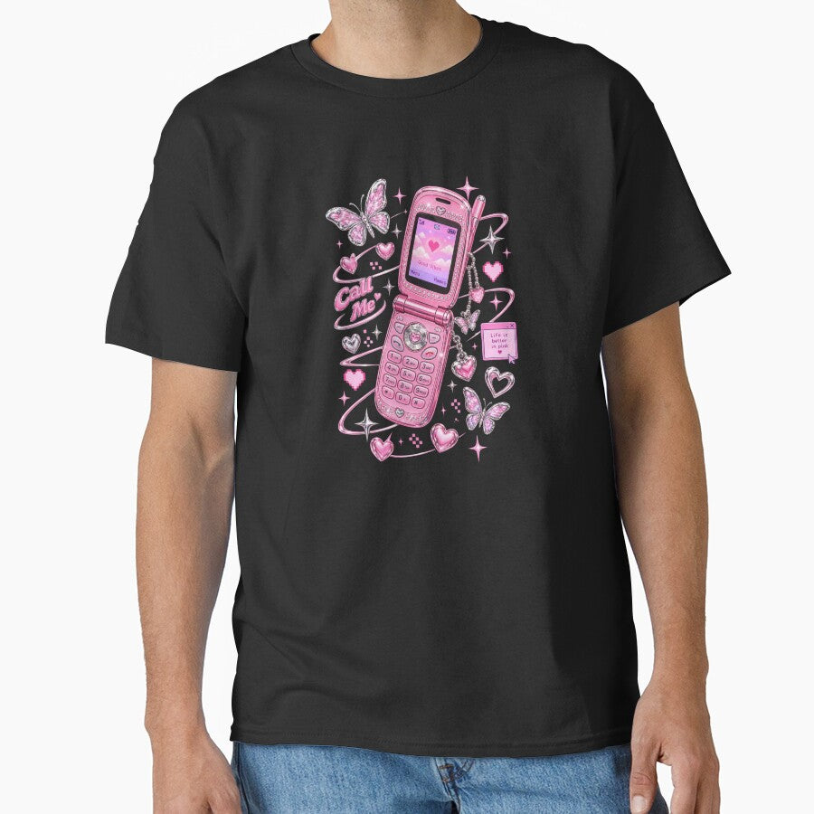 Pink flip phone by BiaSMartins