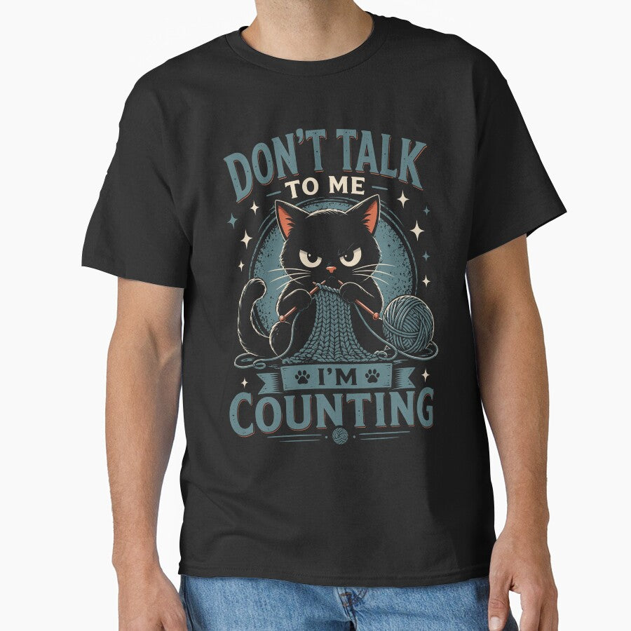 Don't Talk To Me, I'm Counting Funny Knitting Humor by gordonbwyashop
