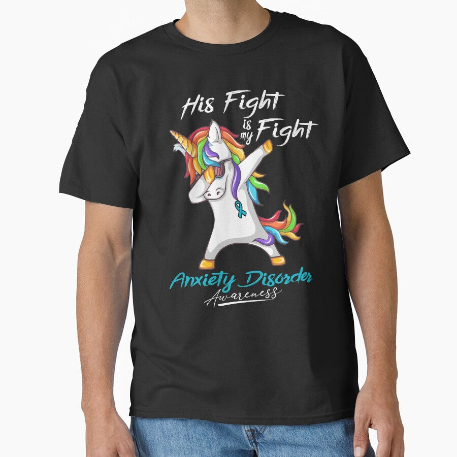 Unicorn His Fight Is My Fight Anxiety Disorder Awareness by rechardtee