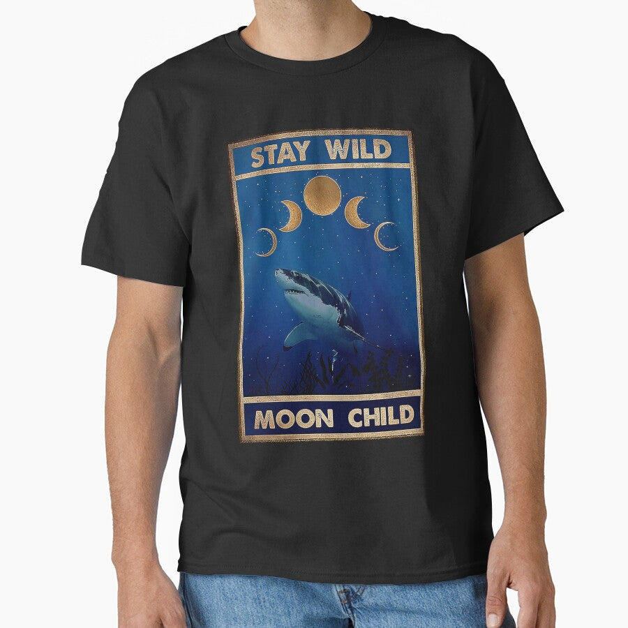 Shark Stay Wild Moon Child by reenea84