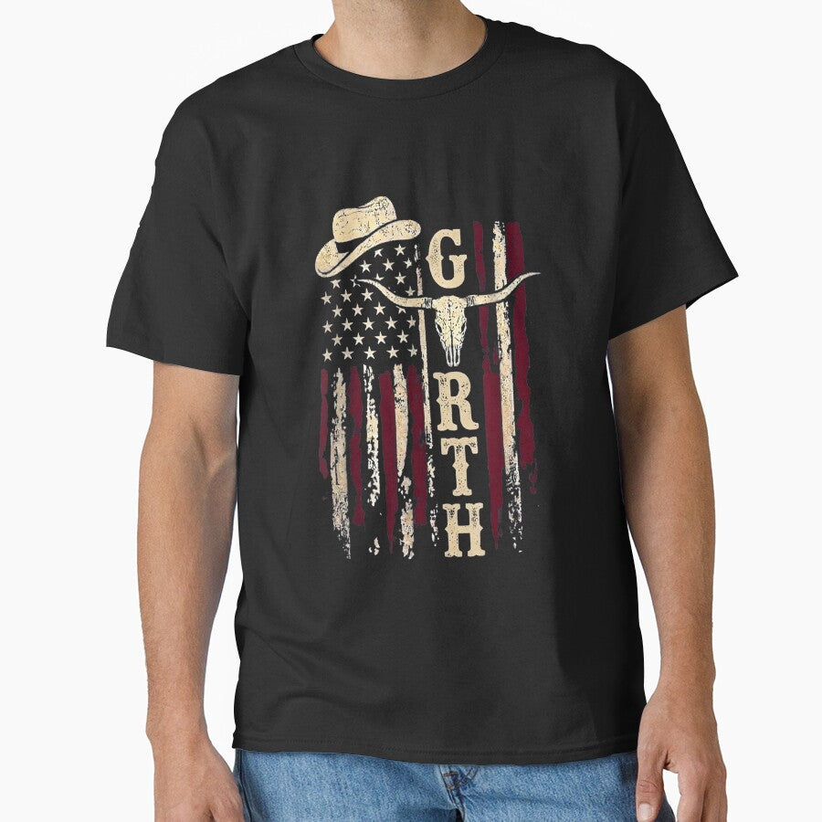 Vintage Garth Name Flag Gift for Men Women by BancaJone