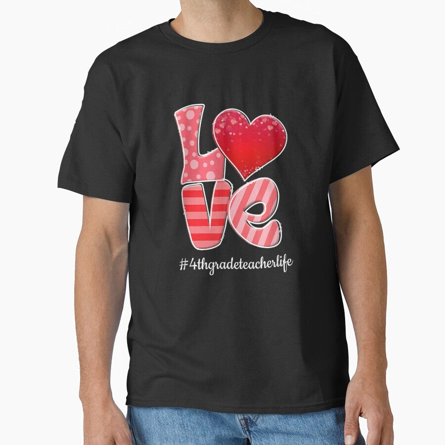 Valentine Love Heart 4th Grade Teacher Life Valentine's Day by ninapfvu