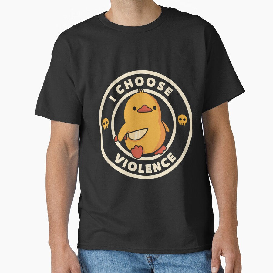 I Choose Violence Funny Duck By Tobe Fonseca by judych0b