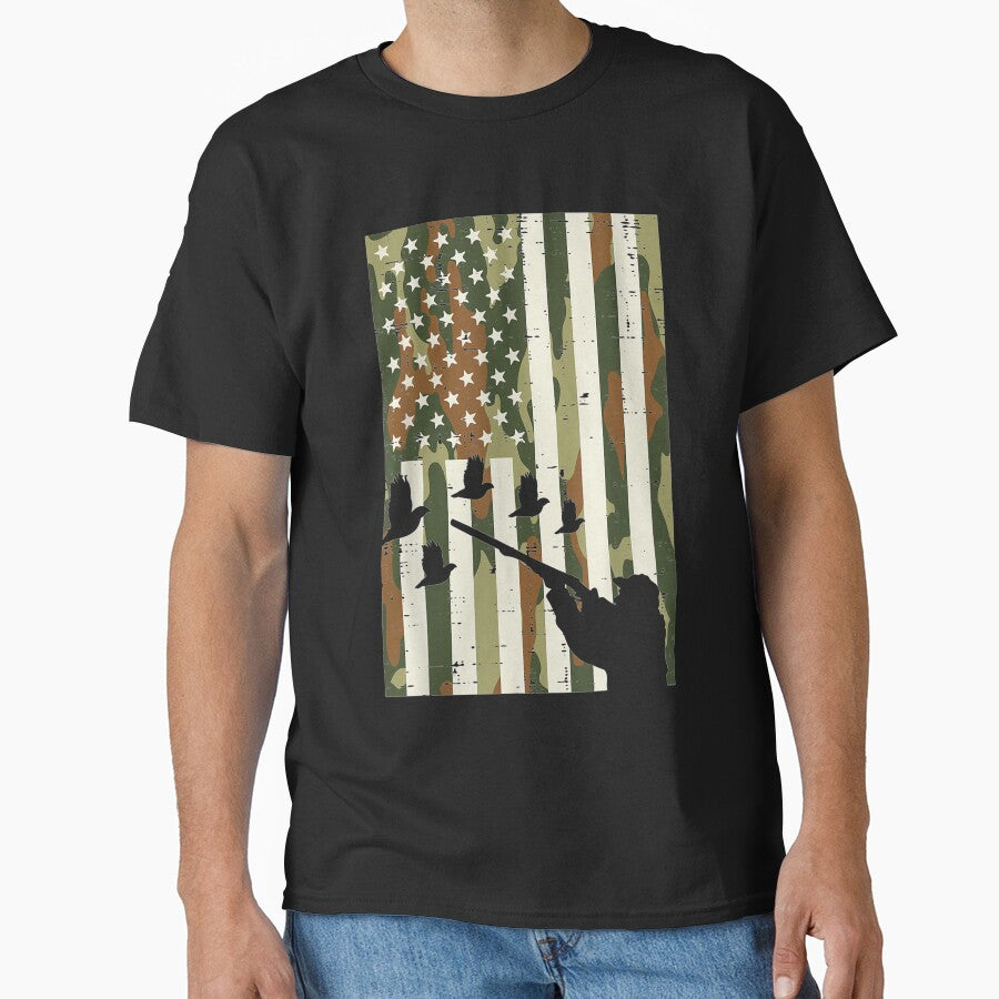Camo US Flag Quail Pheasant Hunting Upland Hunt Patriotic by ScottSlade