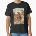 Highland Cow Riding Bike Wild West Western UFO Animal Lover by dian-rody-crest