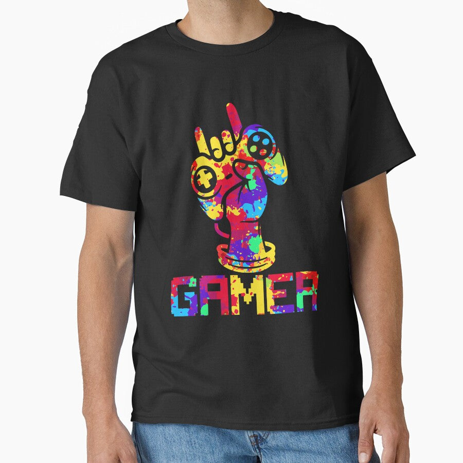 Gamer Colorful Shirt by SunsetGloww