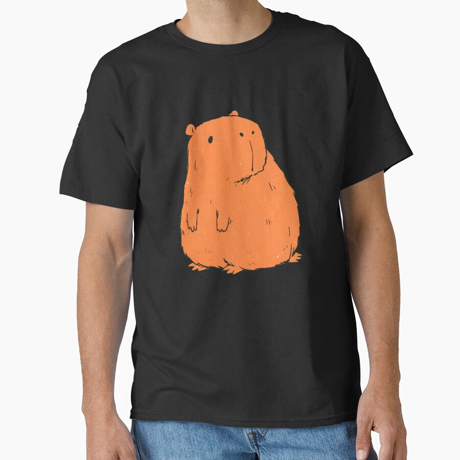 Cute Standing Capybara | Unbothered Chill Animal Art by kuwagatamushi