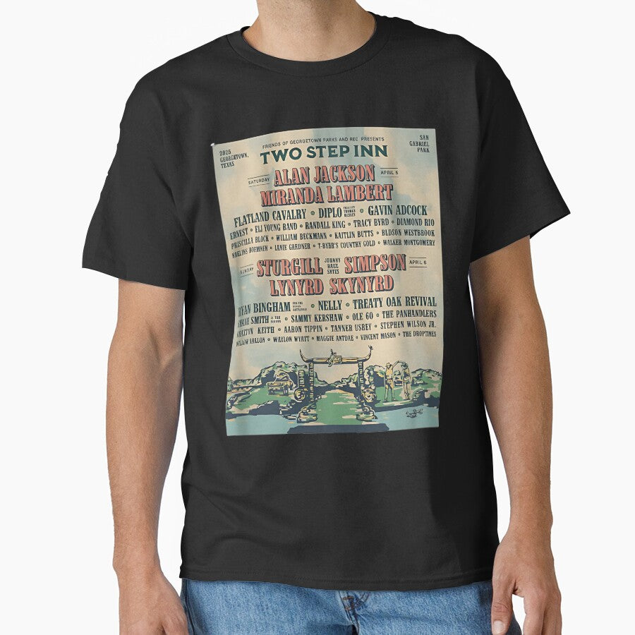 TWO STEP INN MUSIC FESTIVAL 2025 T-Shirts by virgiehoward