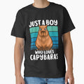 Just A Boy Who Loves Capybaras Art for Men Women Kids , Capybara Gift Lover by DZIRI NAJAT
