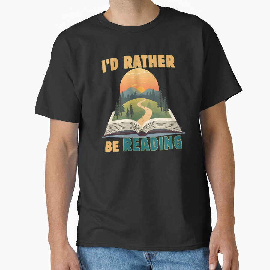 I’d Rather Be Reading Vintage Book Lover Adventure by Bawek85Designs