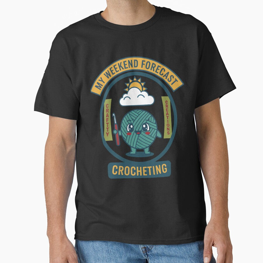 My Weekend Forecast Crocheting Funny Crochet by LuminOrb