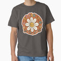 Keep Glowing Retro Daisy Flower - Groovy 70s Positivity Aesthetic Sticker by helenostore