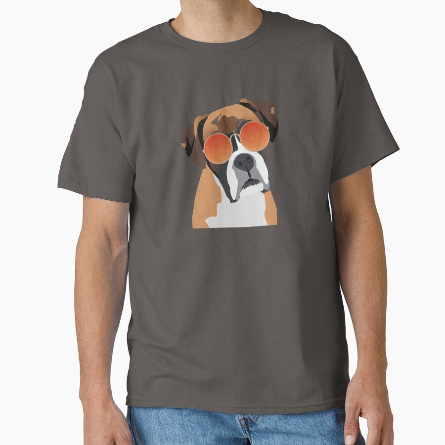 Boxer Dog wearing Sunburst Sunglasses by KCPetPortraits