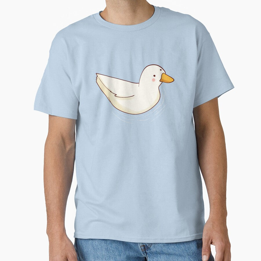Duck swimming by Mayarart