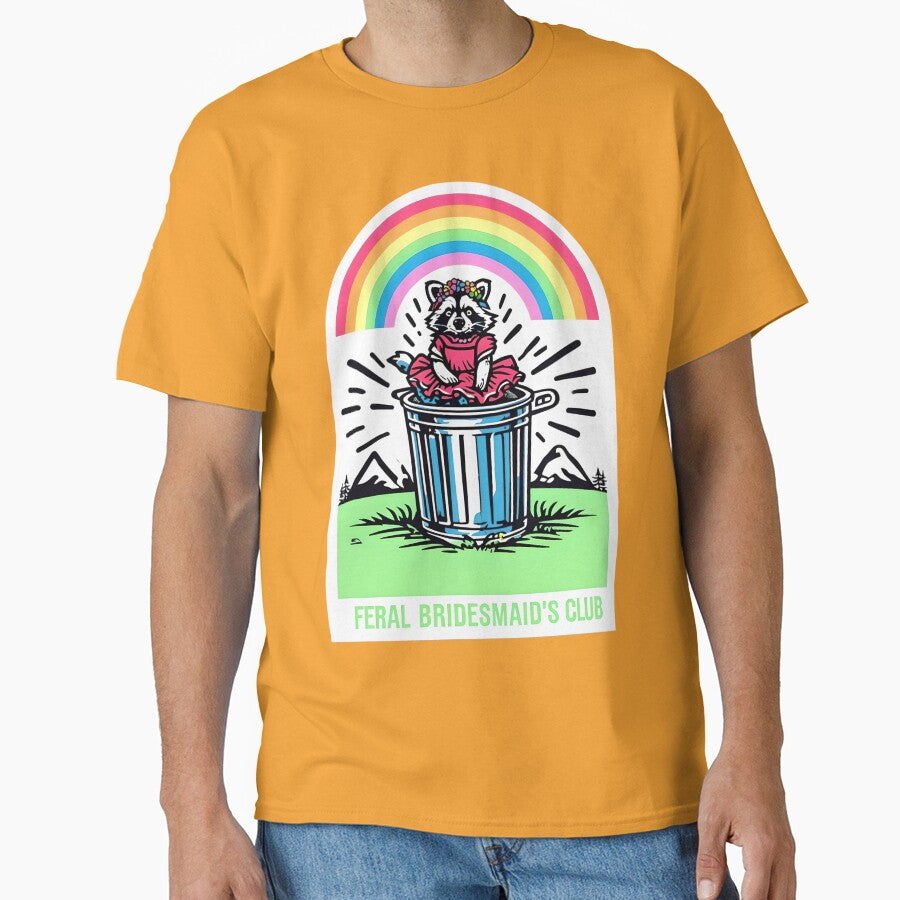 Feral Bridesmaid's Club - Funny Raccoon Trash Bachelorette Design by Hayley Mousley