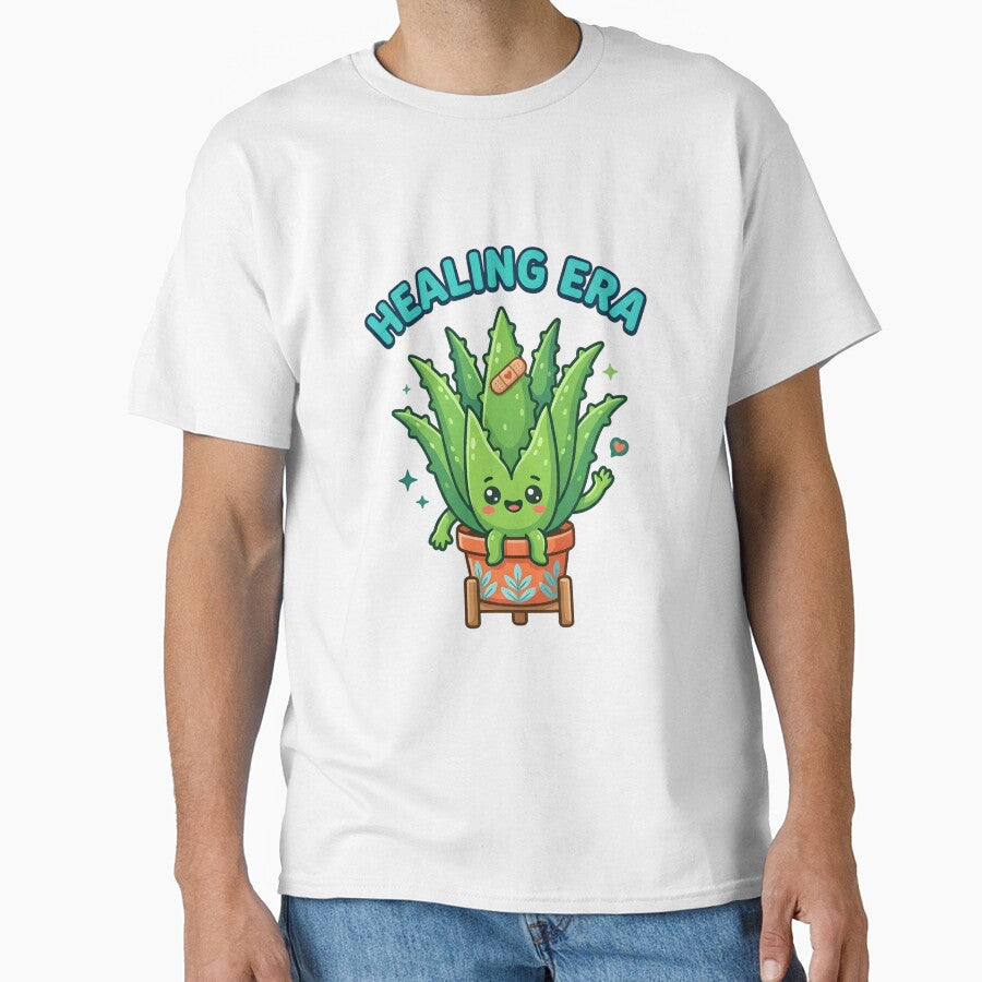 Healing Era | Cute Aloe Vera Plant Positive Vibes Design by PLANT LOVER'S PARADISE