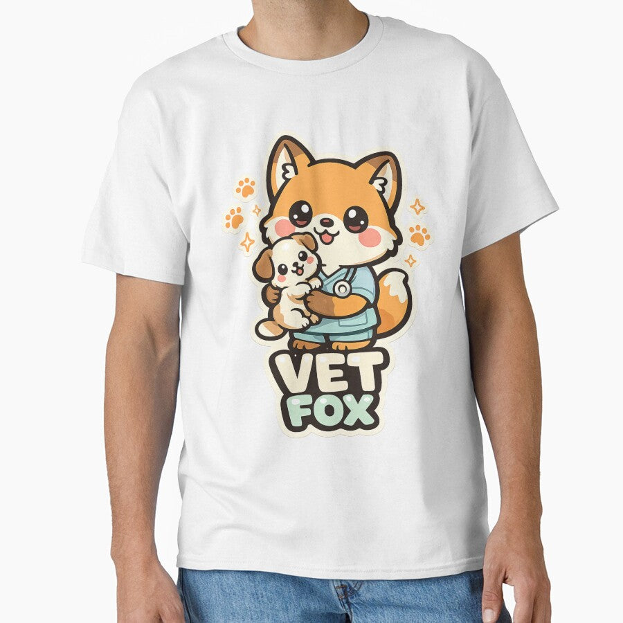 Vet Fox Cute Kawaii Puppy Stethoscope – Veterinarian Gift Vet Tech Student by SaNaCreation13