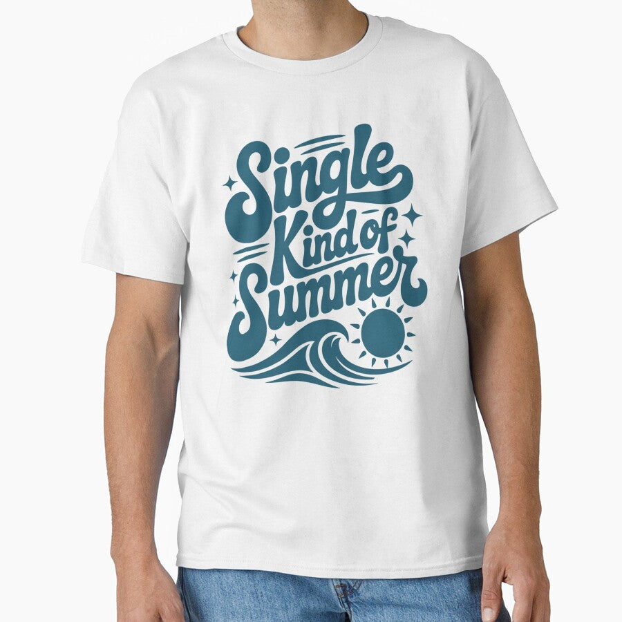 Single Kind of Summer Retro Design, Funny Single Girl Era, Beach Vibes, Hot Girl Summer by thesplitshop