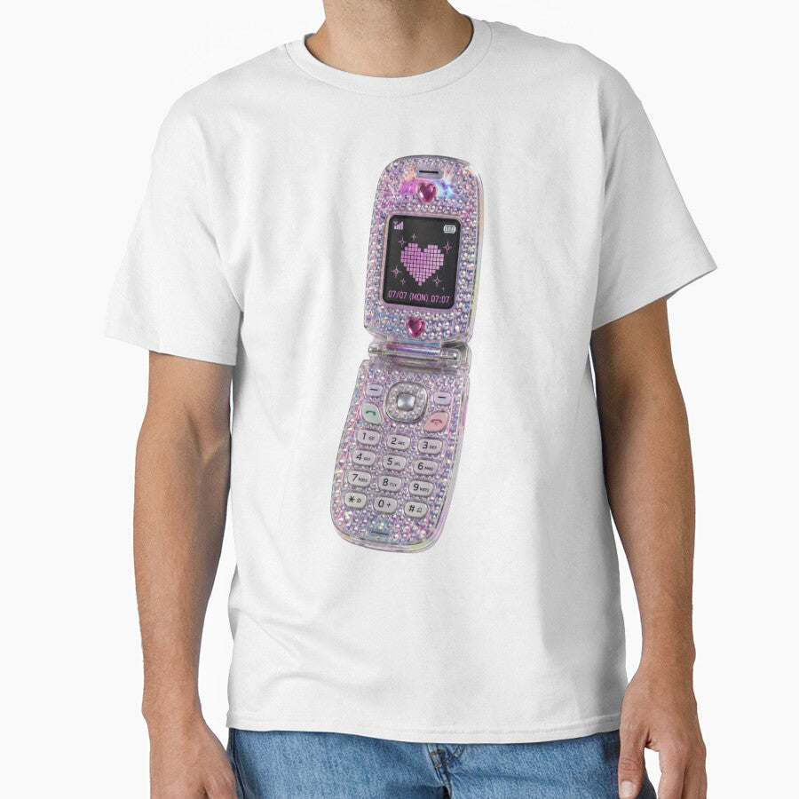 y2k sequin flip phone by funkyrainbowss