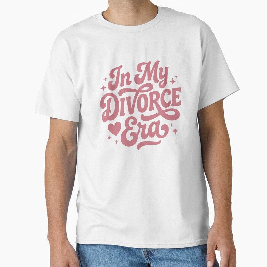 In My Divorce Era Retro Script, Trending Era Phrase, Single Life Energy by thesplitshop