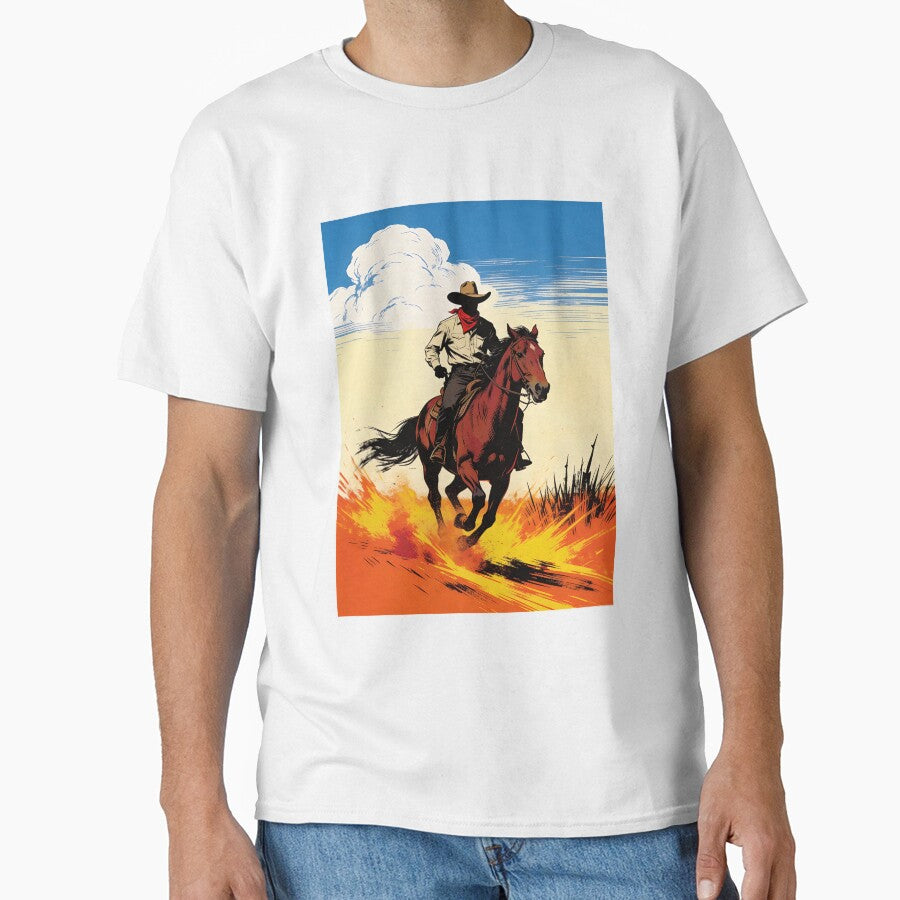 T-Shirt Outlaw Cowboy Rider – Western Freedom by Eternal Kingdom Store