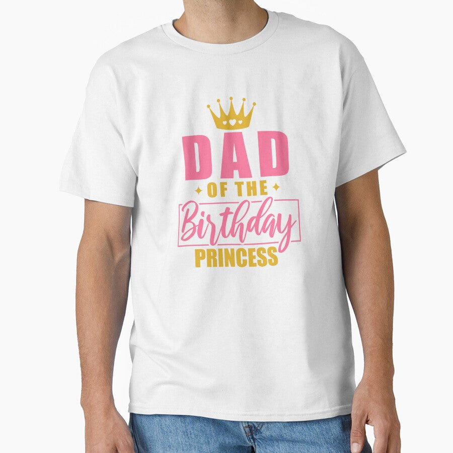 Dad Of The Birthday Princess Crown by Sticky Canvas