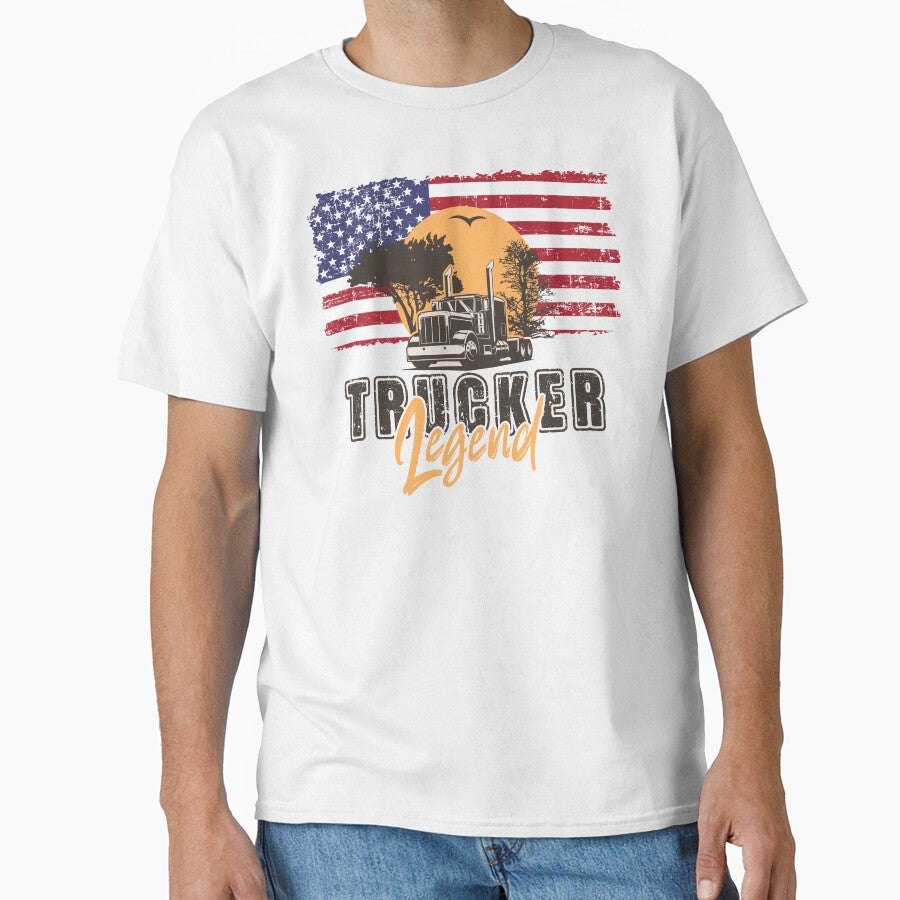 USA Husband dad trucker  legend by HomeCoquette