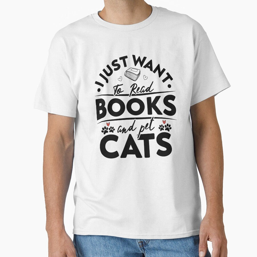 I Just Want To Read Books And Pet Cats by FallInLoveCo