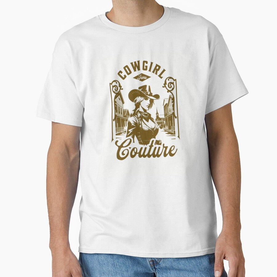 Retro Cowgirl Couture Graphic Design by vibewear5
