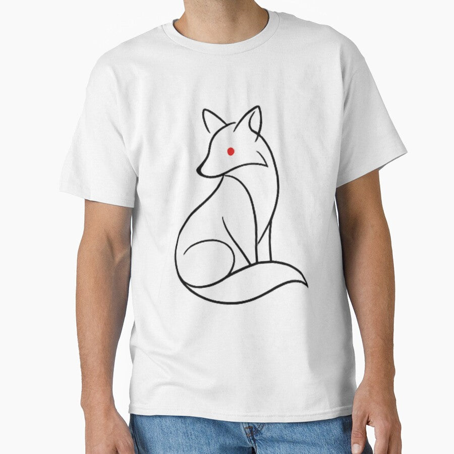 Minimal Line Art Fox Illustration by Daily Spark Designs