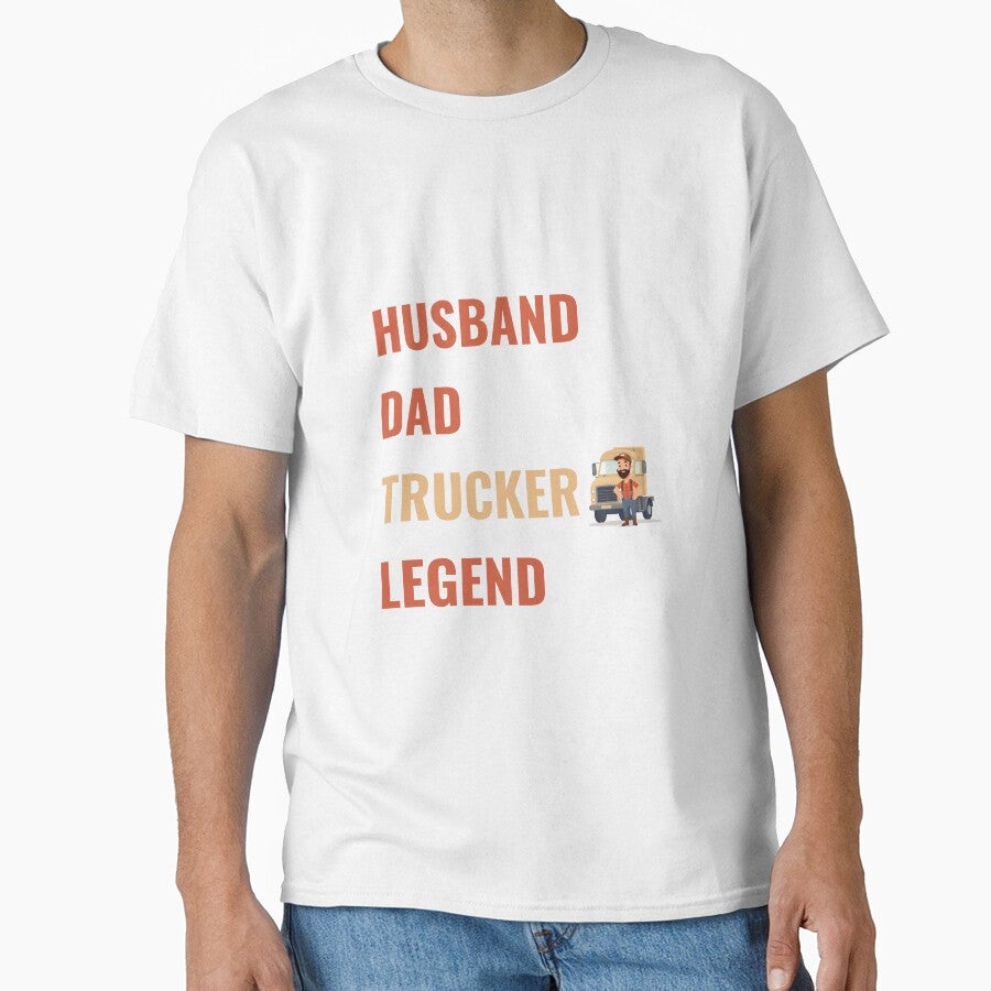Husband Dad Trucker Legend by KateKorsaro