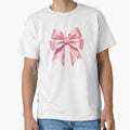 Coquette Aesthetic Pink Satin Ribbon Bow Image by MimsTees