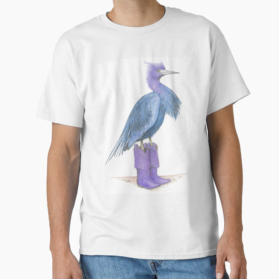 Little blue heron in cowgirl boots by JimsBirds