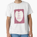 Just Love Yourself - Retro Groovy Typography Heart Illustration (Deep Maroon) by DesigndN