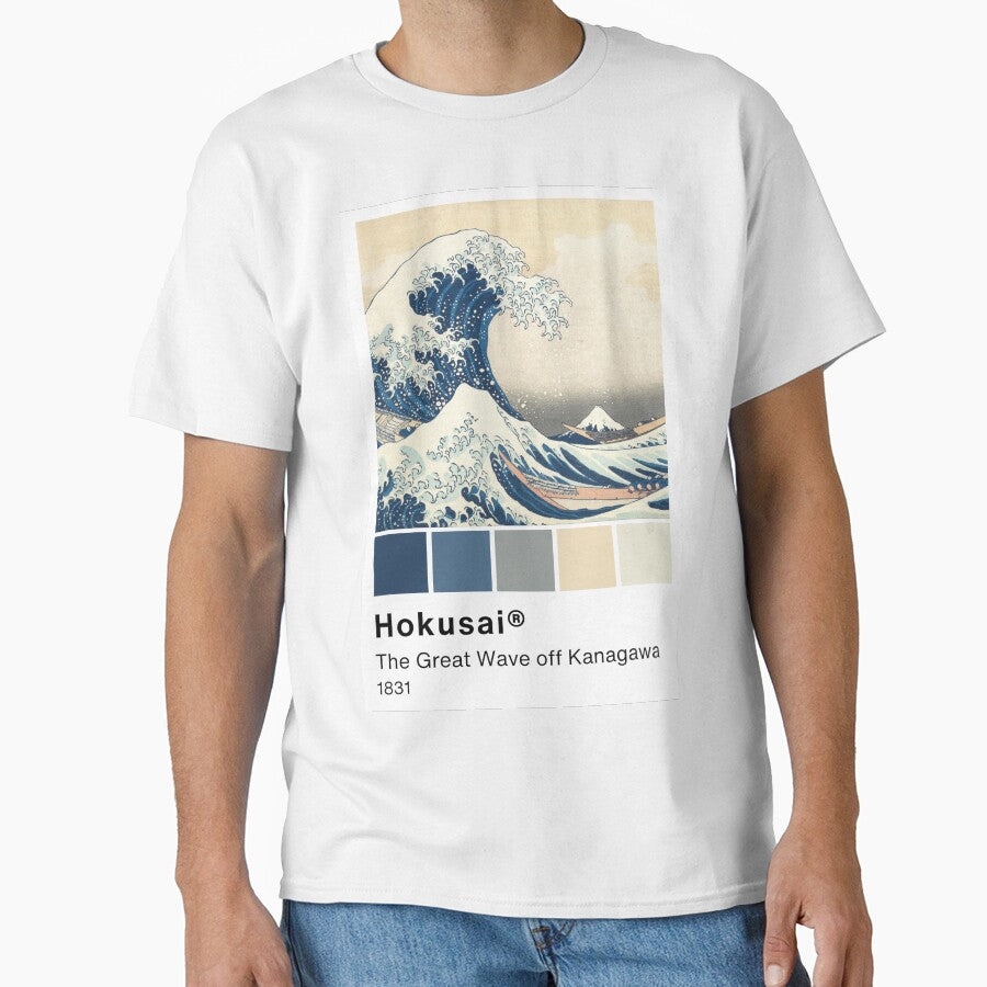 Hokusai - The Great Wave off Kanagawa - Pantone Color swatch, Art Paintings Art history by Lemon-y-Shark