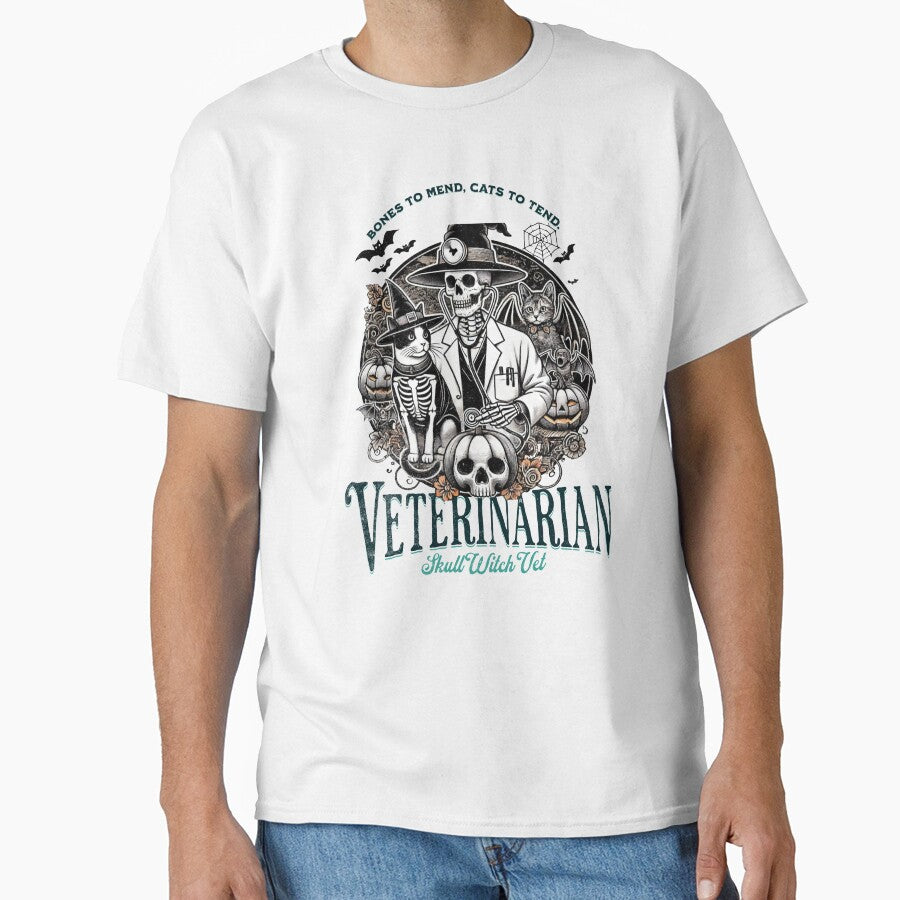 Skeleton Vet Halloween Design by peach-lab01