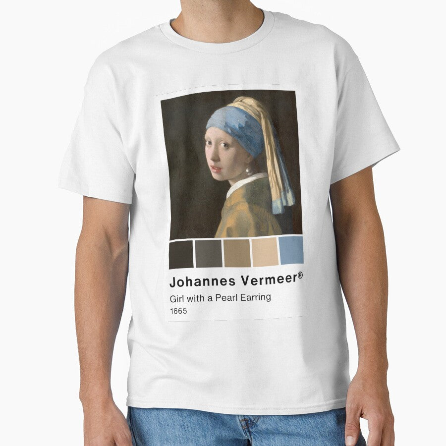 Johannes Vermeer - Girl with a Pearl Earring - Pantone Color swatch, Art Paintings Art history by Lemon-y-Shark