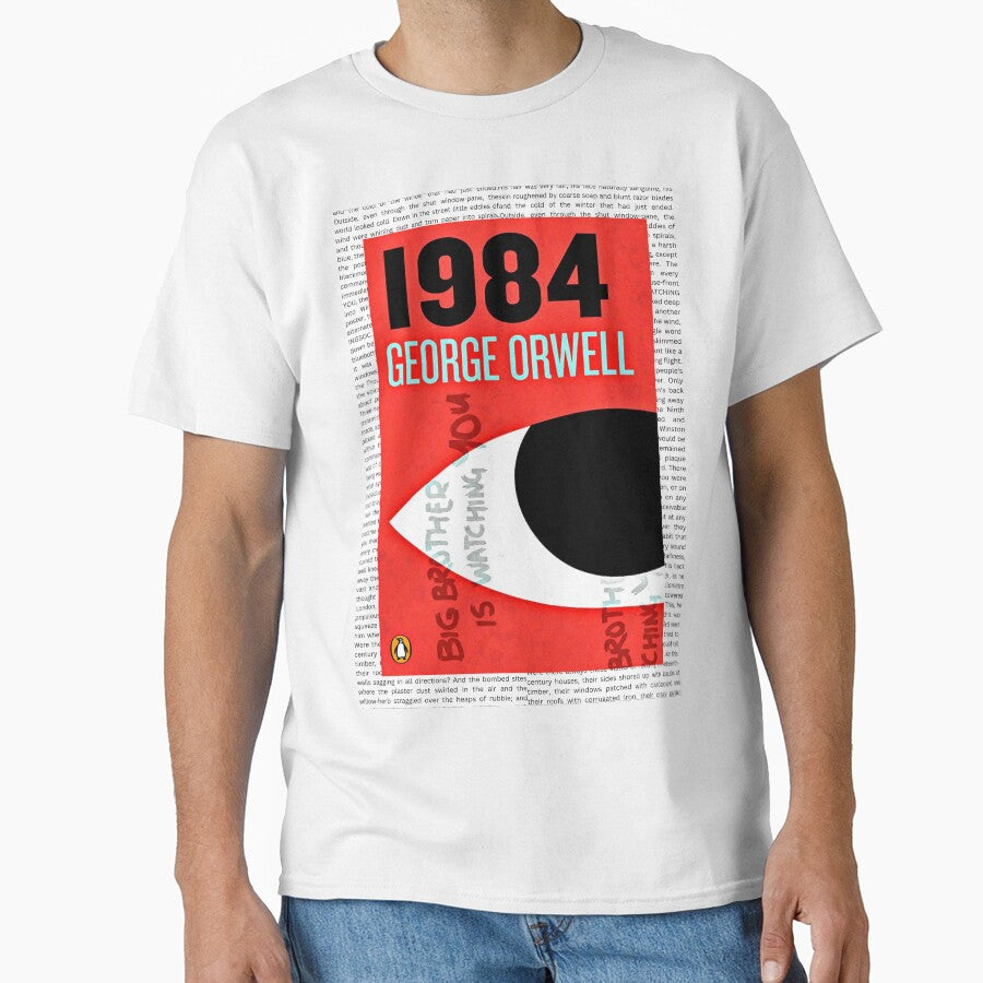 Vintage 1984 Book Cover Art Print by George Orwell by booksnbobs