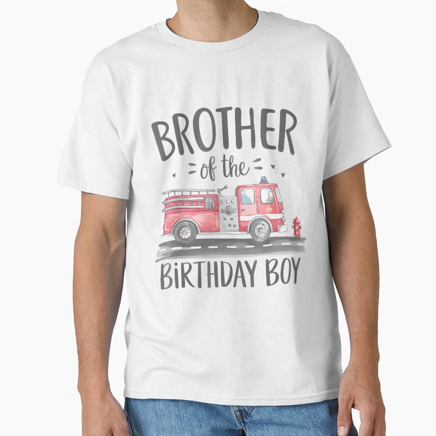 Brother Of The Birthday Boy Fire Truck Firefighter Bro Bdaypng by hilbornfrankl