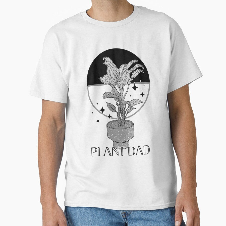 Plant Dad (Black and White) by ObsidianDaz
