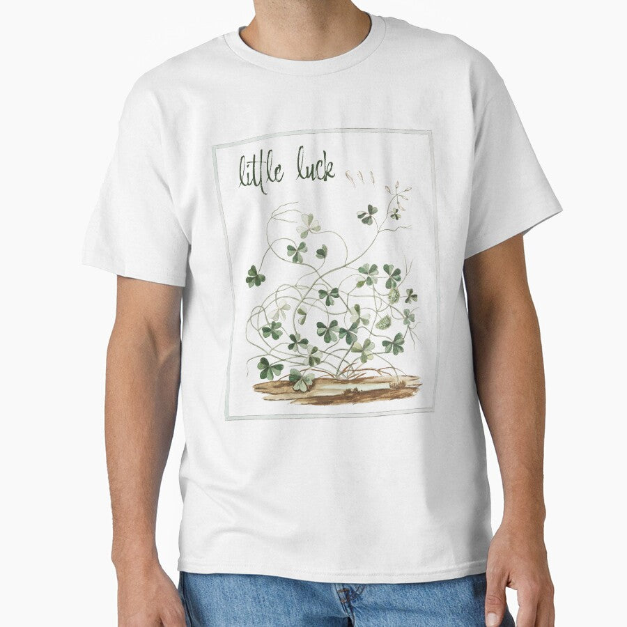Little Luck Clover Vintage Botanical Illustration by AggyCreatif