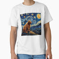 Highland Cow Starry Night Van Gogh Art Lover by TerryConnells