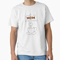 Just a Mom Who Loves Coffee – Minimalist Coffee Lover Typography Design by ArcticFoxStudio