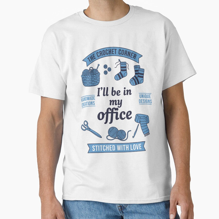 Funny Crochet Lover Ill Be In My Office Crochet by LuminOrb